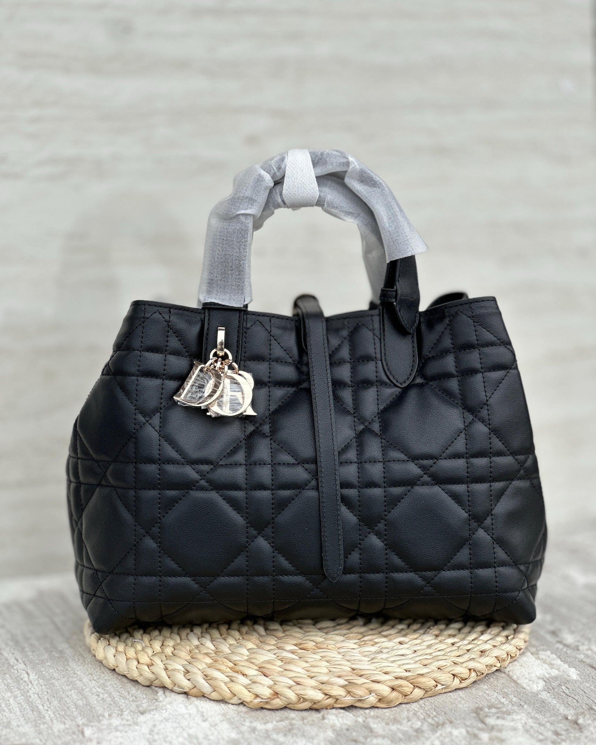 Christian Dior Toujours Tote Bag Macrocannage Quilt Calfskin Medium