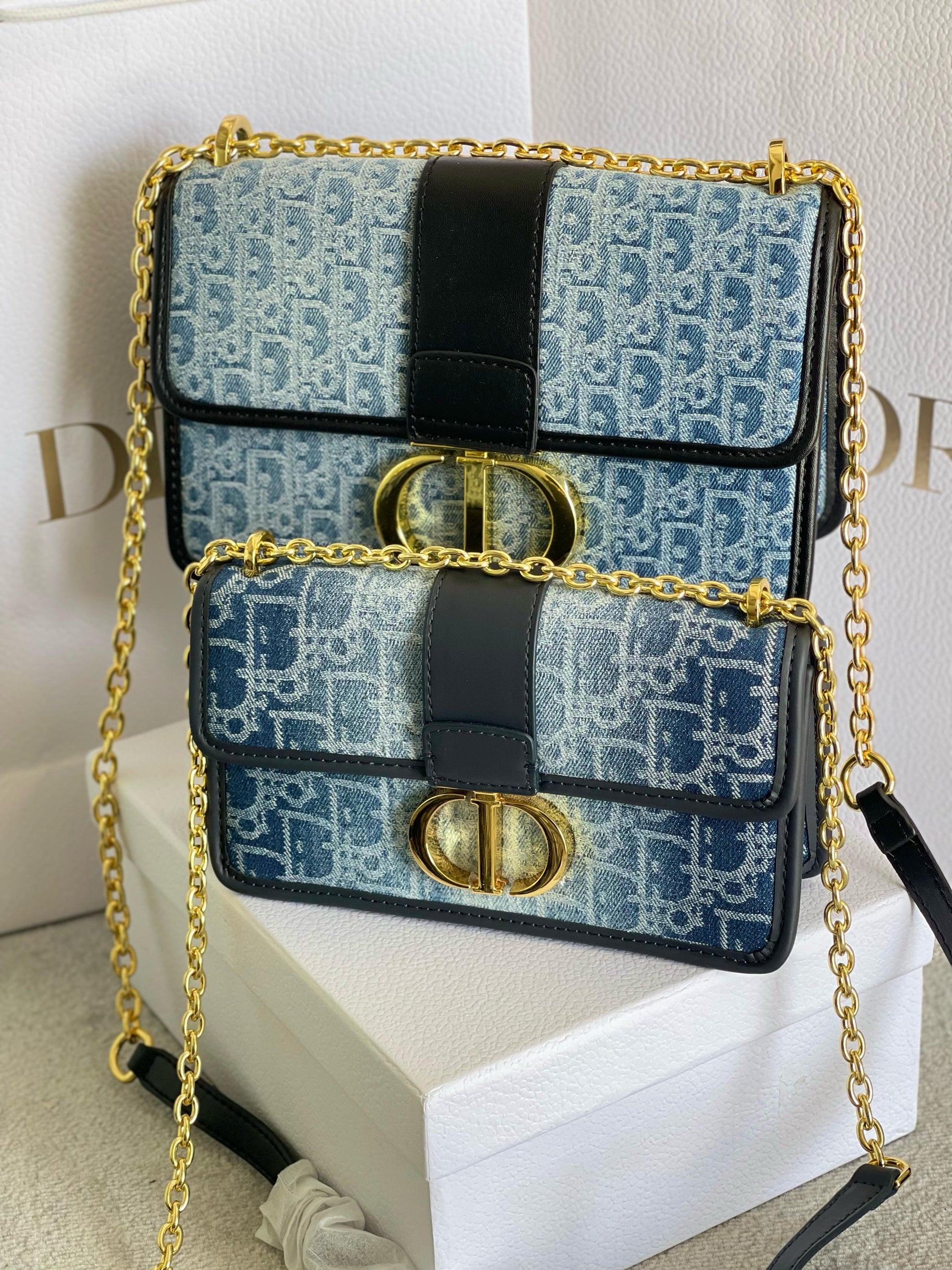 Dior 30 Montaigne East-West Bag with Chain